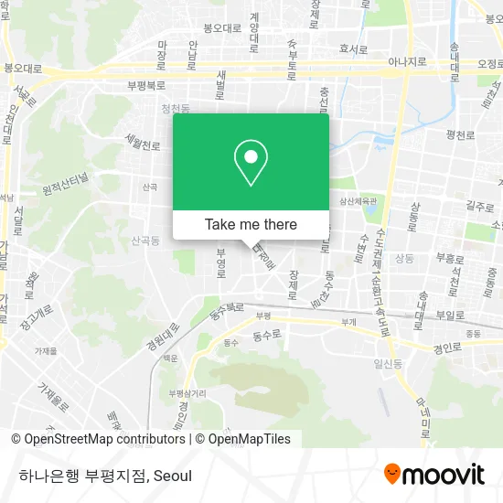 하나은행 부평지점 map