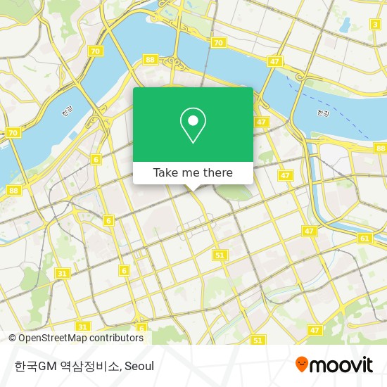 한국GM 역삼정비소 map