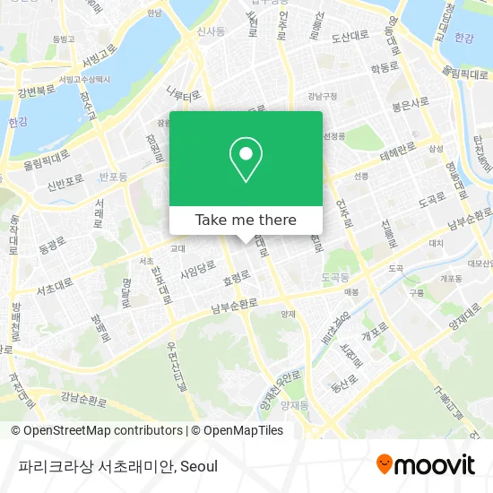 파리크라상 서초래미안 map