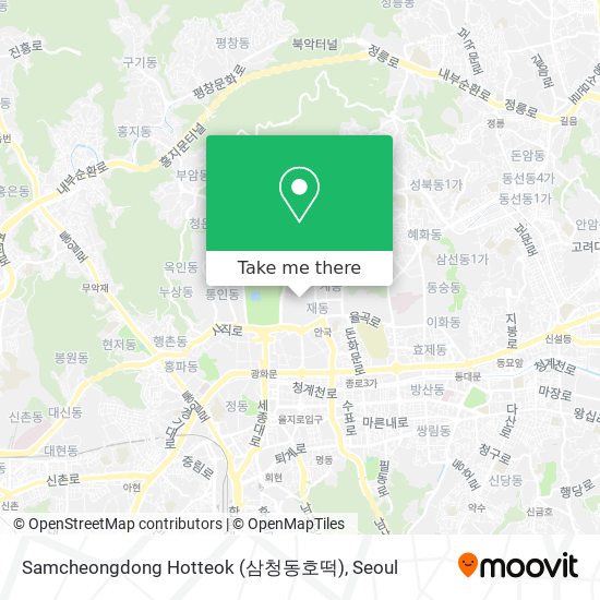 Samcheongdong Hotteok (삼청동호떡) map