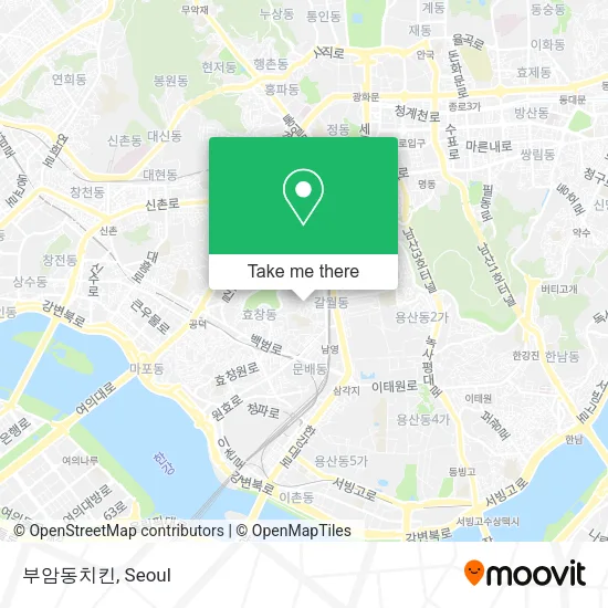 부암동치킨 map