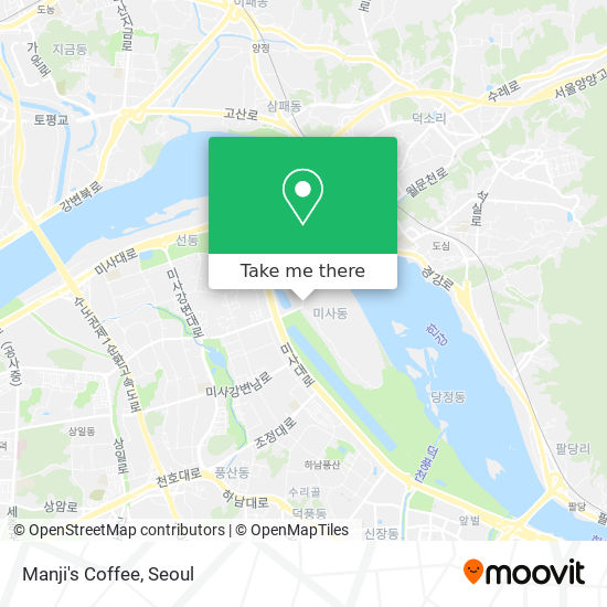 Manji's Coffee map