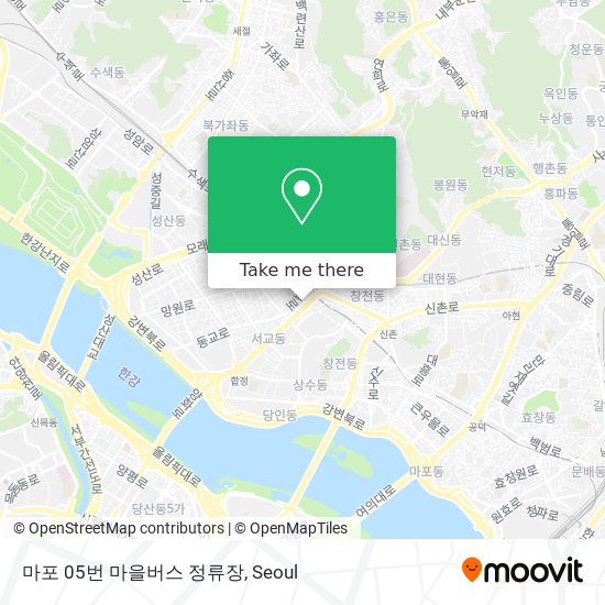 마포 05번 마을버스 정류장 map