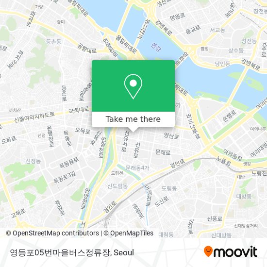 영등포05번마을버스정류장 map