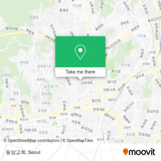 동암교회 map