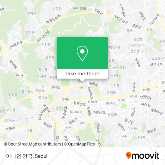 어니언 안국 map