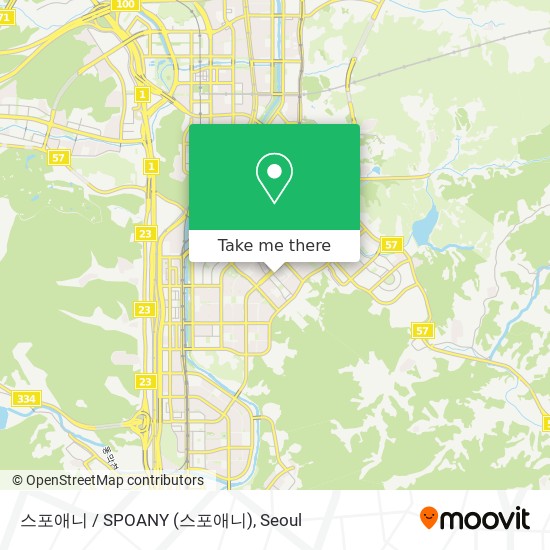 How to get to 스포애니 / SPOANY in 성남시, 경기도 by Bus or Subway | Moovit
