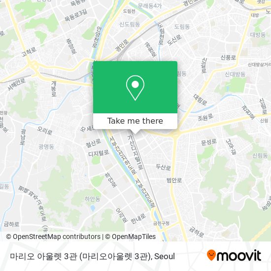 마리오 아울렛 3관 (마리오아울렛 3관) map