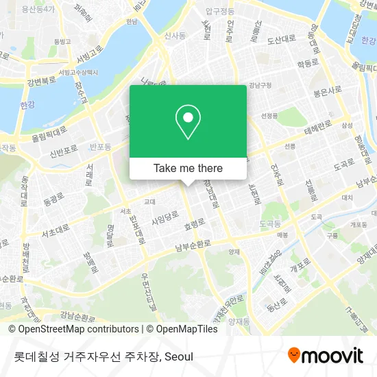 롯데칠성 거주자우선 주차장 map