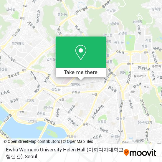 Ewha Womans University Helen Hall (이화여자대학교 헬렌관) map