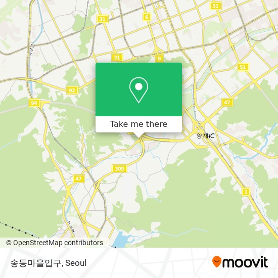 송동마을입구 map