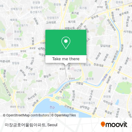 마장금호어울림아파트 map