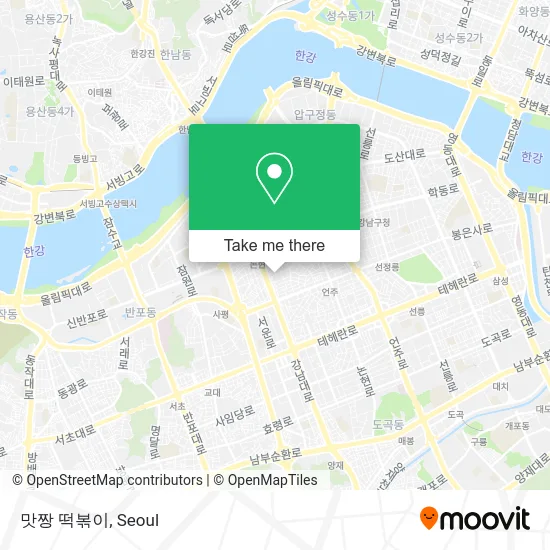 맛짱 떡볶이 map