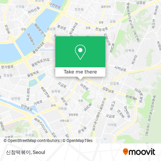 신참떡볶이 map