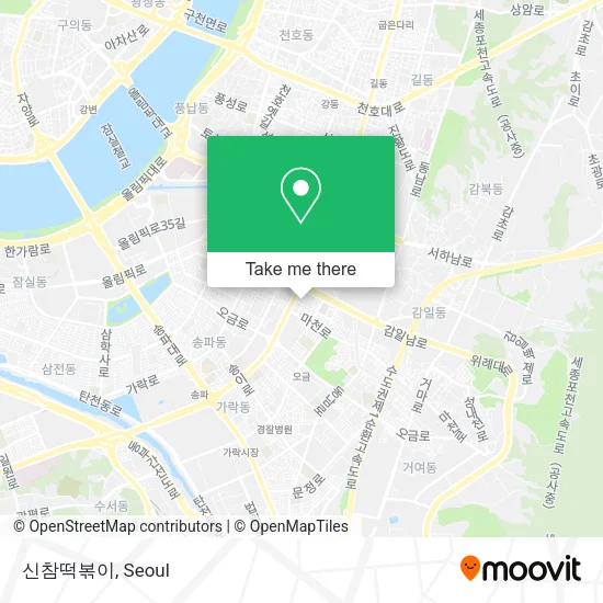 신참떡볶이 map