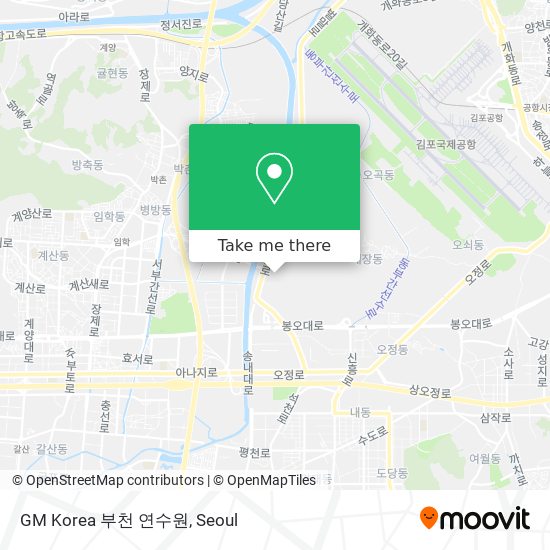 GM Korea 부천 연수원 map