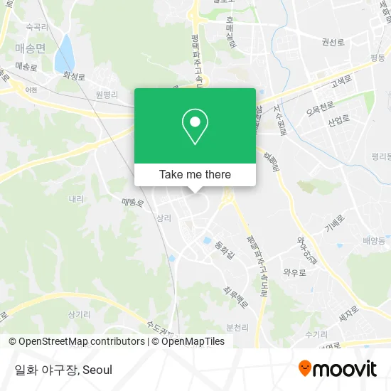 일화 야구장 map