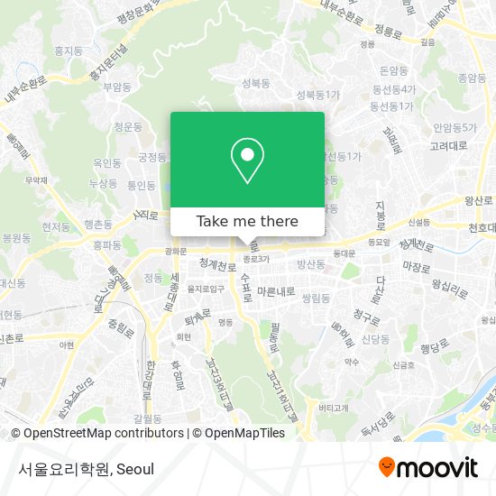 서울요리학원 map