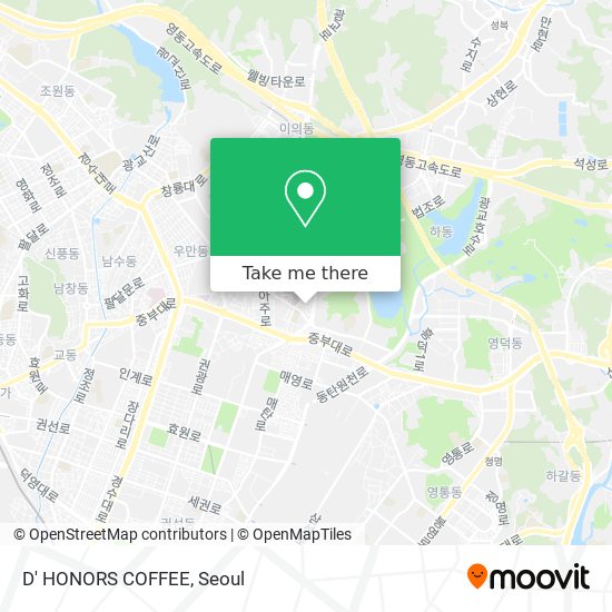 D' HONORS COFFEE map