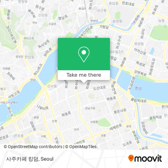 사주카페 킹덤 map