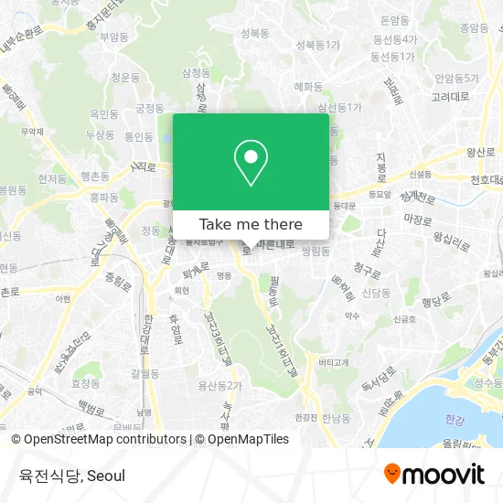 육전식당 map
