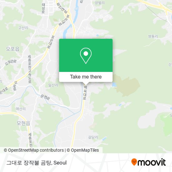 그대로 장작불 곰탕 map