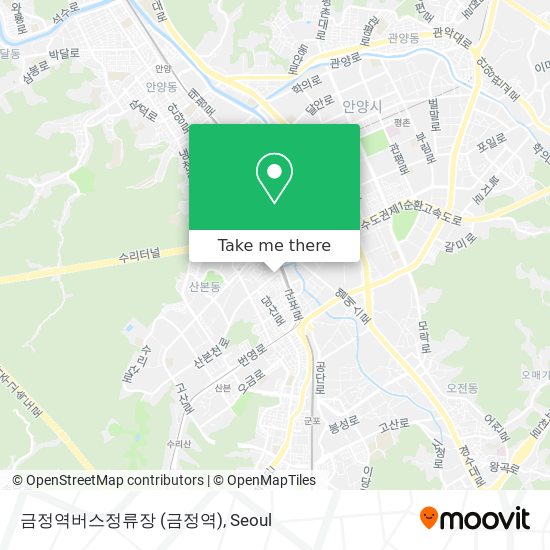 금정역버스정류장 map