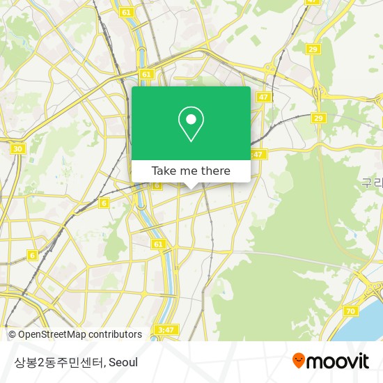 상봉2동주민센터 map