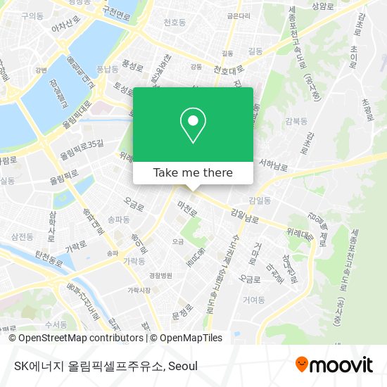 SK에너지 올림픽셀프주유소 map
