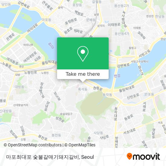 마포최대포 숯불갈매기돼지갈비 map