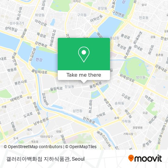 갤러리아백화점 지하식품관 map