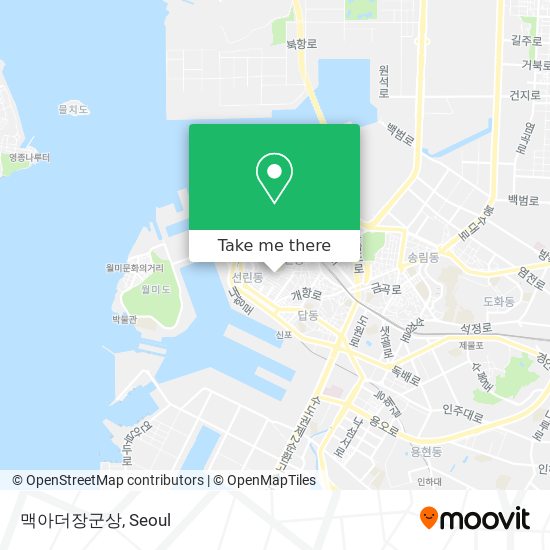 맥아더장군상 map