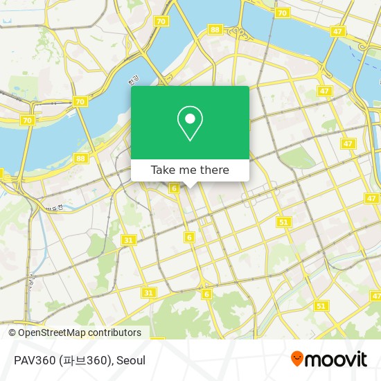 PAV360 (파브360) map