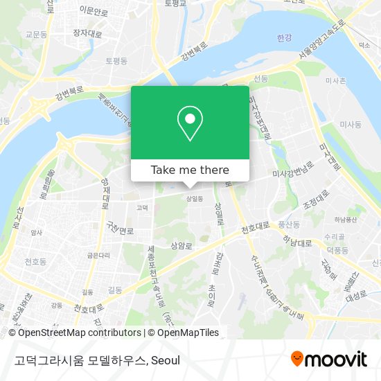 고덕그라시움 모델하우스 map