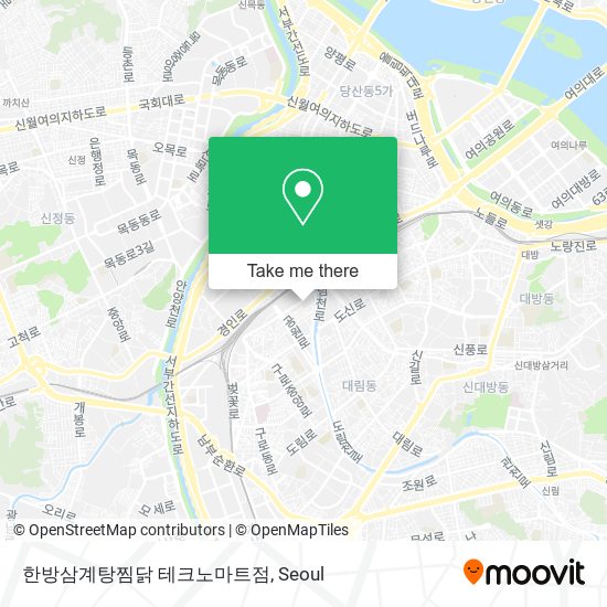 한방삼계탕찜닭 테크노마트점 map