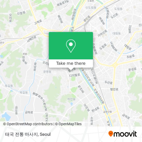 태국 전통 마사지 map