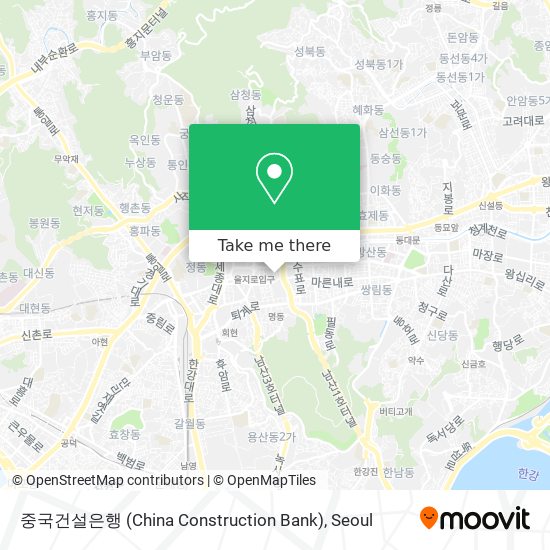 중국건설은행 (China Construction Bank) map