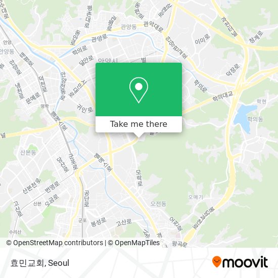 효민교회 map