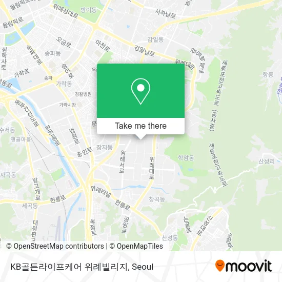 KB골든라이프케어 위례빌리지 map