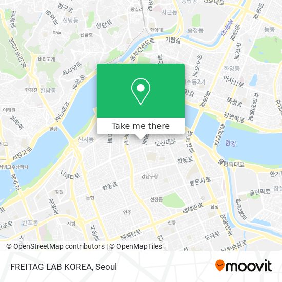 FREITAG LAB KOREA map