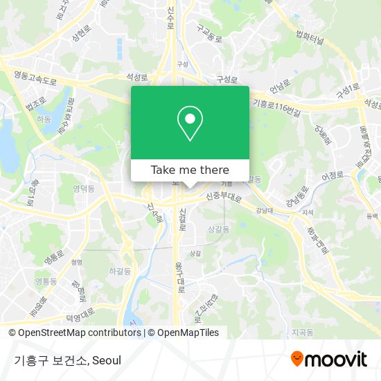 기흥구 보건소 map