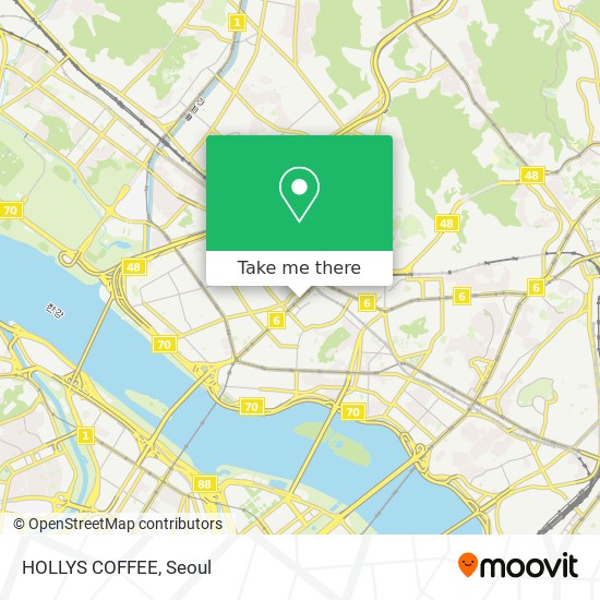 HOLLYS COFFEE map