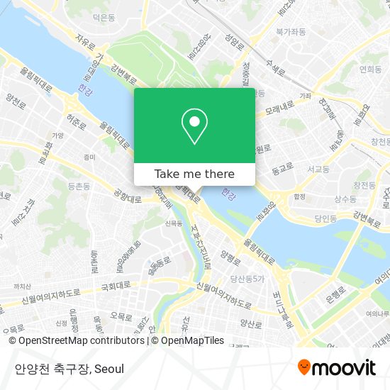 안양천 축구장 map