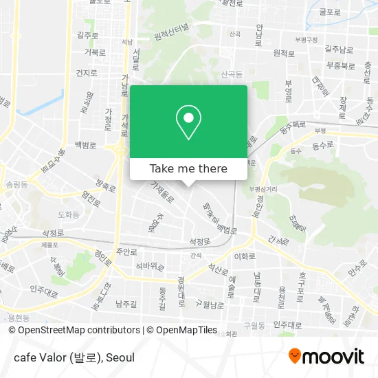 cafe Valor (발로) map