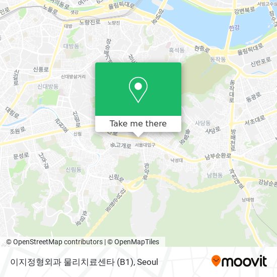 이지정형외과 물리치료센타 (B1) map