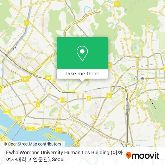 Ewha Womans University Humanities Building (이화여자대학교 인문관) map