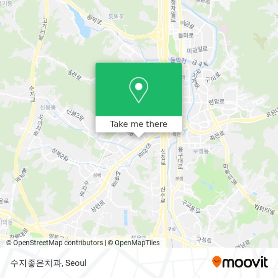 수지좋은치과 map