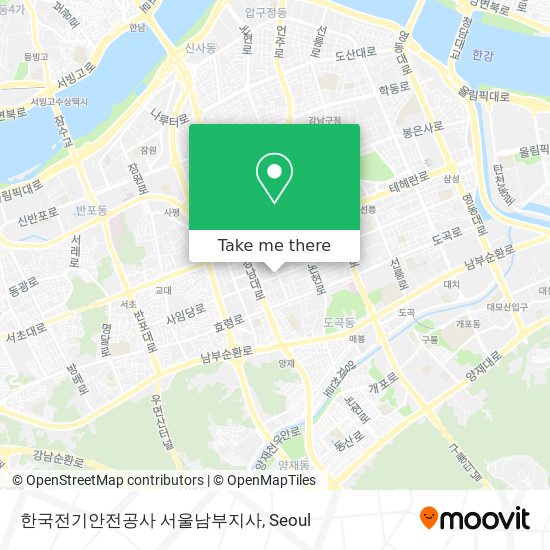 한국전기안전공사 서울남부지사 map