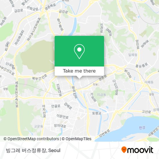 빙그레 버스정류장 map