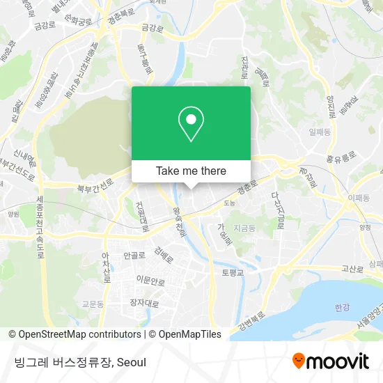 빙그레 버스정류장 map